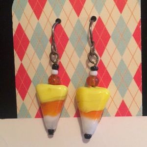 Candy Corn Earrings